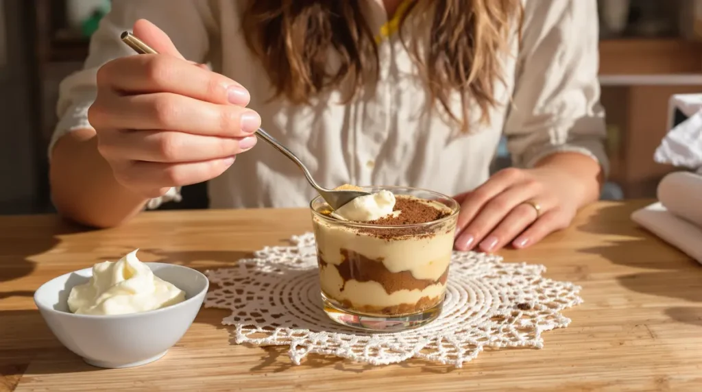 « J'ai remplacé le mascarpone par cet ingrédient » : son tiramisu maison contient presque deux fois moins de calories